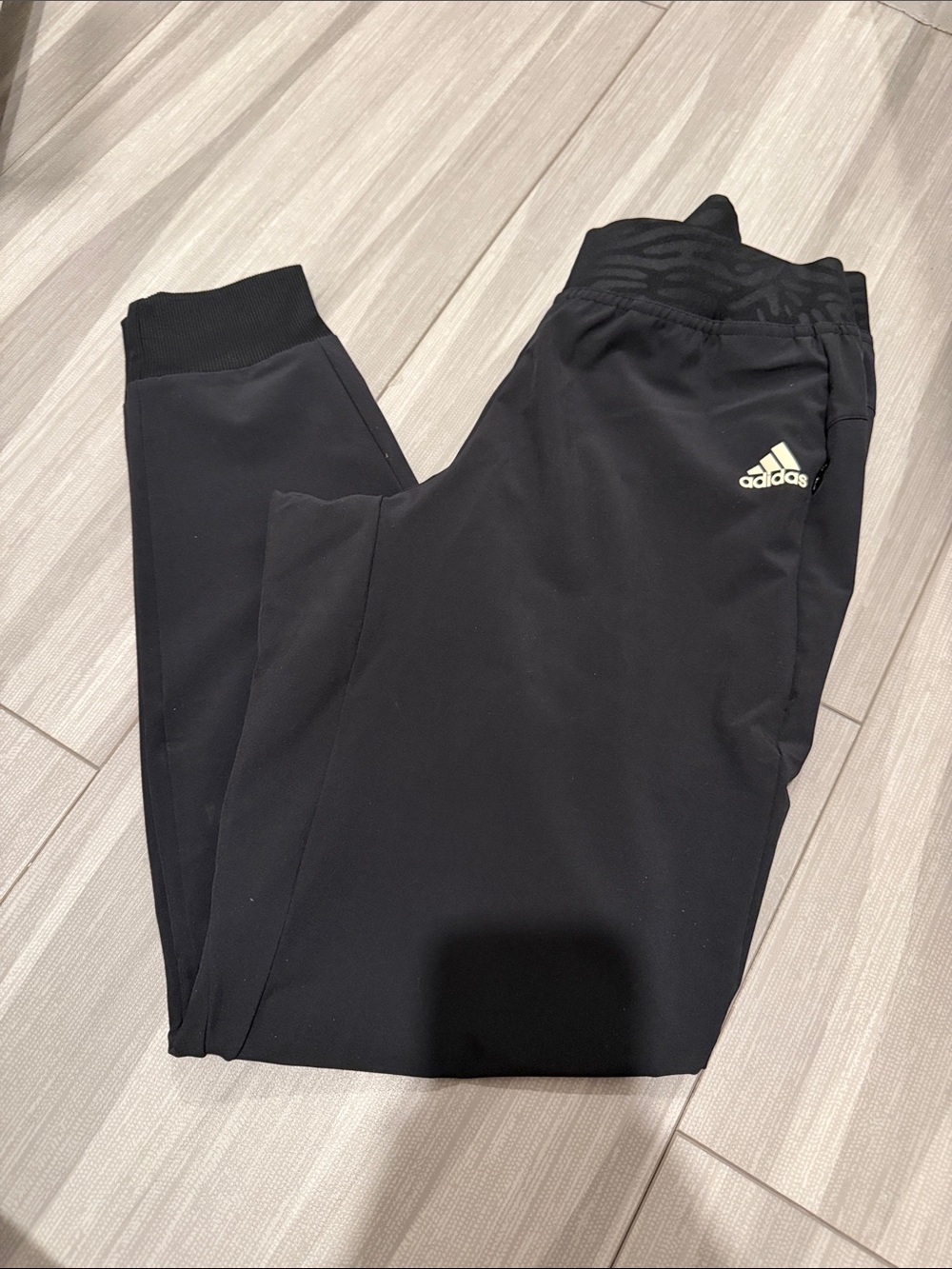 adidas Black Women's Track Joggers with Small Logo